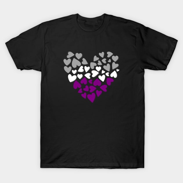 Asexual Heart T-Shirt by Pridish